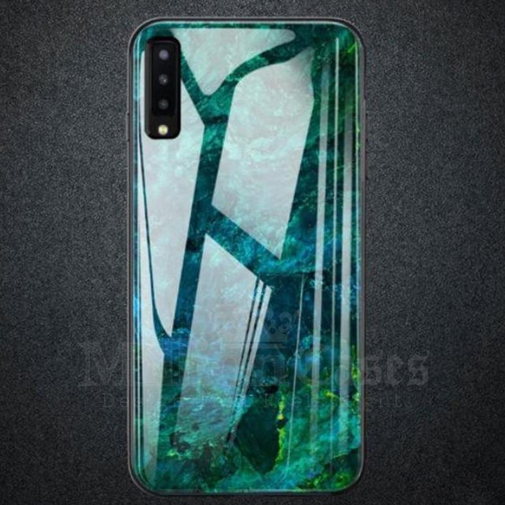 Galaxy A50 Soothing Sea Pattern Marble Glass Back Case