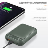Rock space - P65 10000 mAh Mini PD Digital Display Power Bank